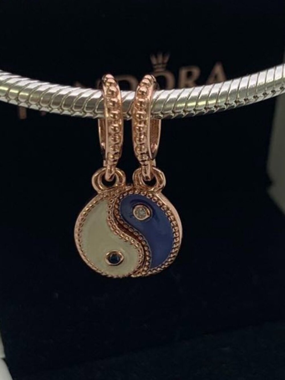 ✨✨Pandora Splittable Yin & Yang Sparkling Dangle Charm